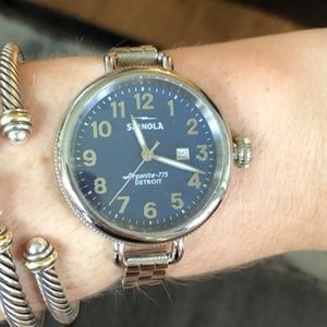 Shinola Sterling Silver Birdy Watch